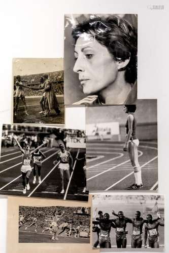 Six athletics photographs