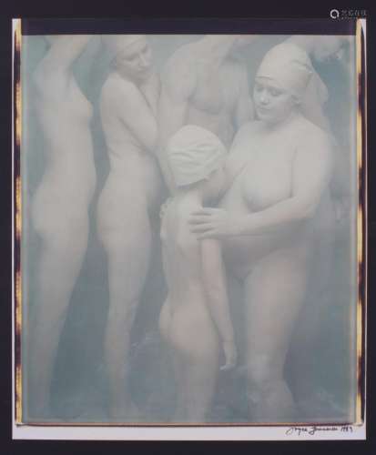 JOYCE TENNESON. "GROUP, THREE WOMEN AND A CHILD, 1987&q...