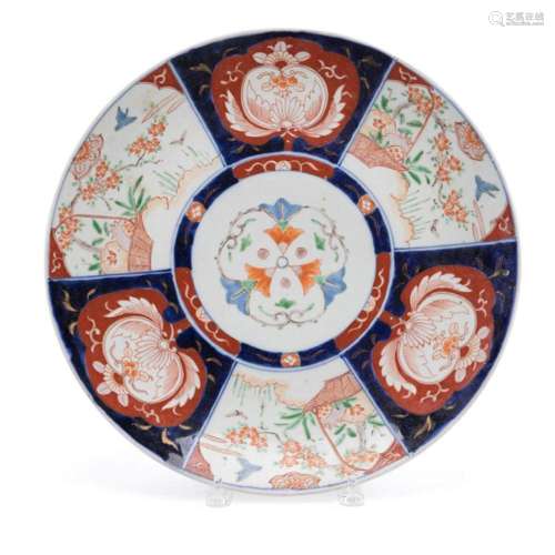 CHINESE IMARI BIRDS & FLOWERS CHARGER,