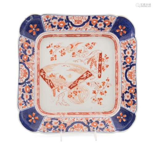 CHINESE IMARI SQUARE SERVING DISH