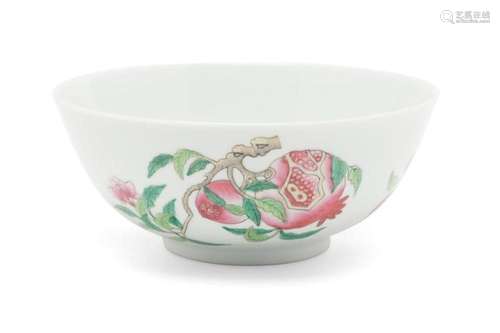 CHINESE FAMILLE ROSE 'THREE PLENTIES' BOWL