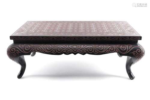 CHINESE LACQUER LOW TSUISHITSU GURI TABLE