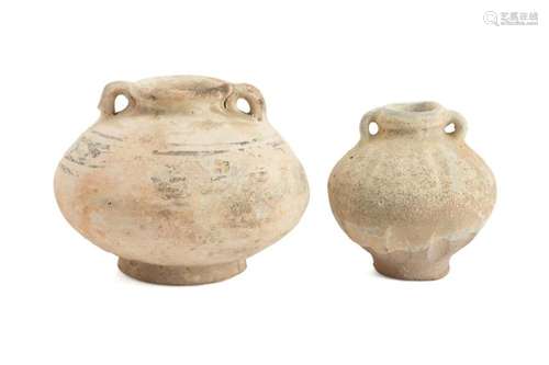 TWO THAI POTTERY JARS FROM THE TURIANG SHIPWRECK