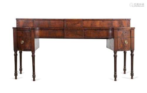 19TH C. AMERICAN FEDERAL STYLE MAHOGANY SIDEBOARD