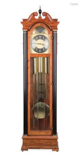 COLONIAL MFG. CO. MAHOGANY GRANDFATHER CLOCK