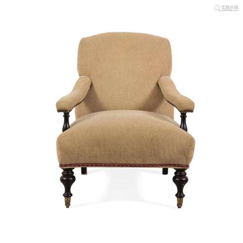 EDWARDIAN STYLE GENTLEMAN'S LIBRARY CHAIR