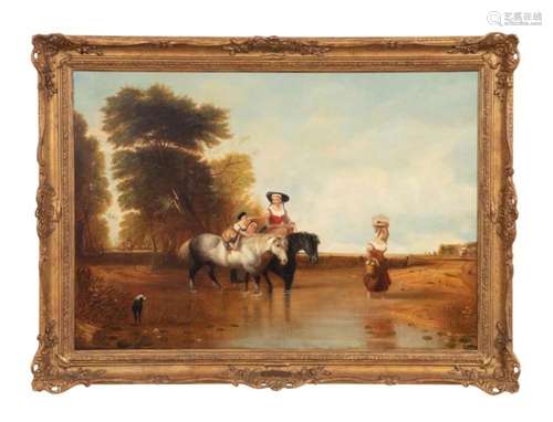 STYLE OF A. W. CALLCOTT "RETURNING FROM MARKET" O/...