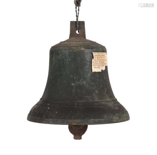 J. WARNER & SONS BRONZE SHIPS' BELL, 1861