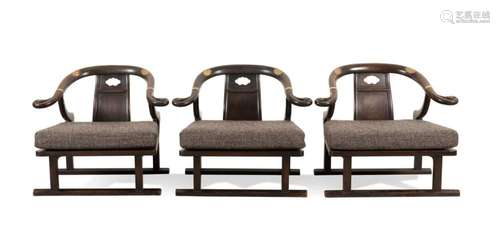 THREE BAKER MICHAEL TAYLOR "FAR EAST" ARMCHAIRS