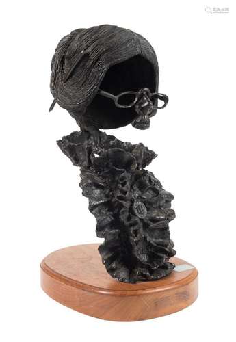 LORA PENNINGTON BRONZE BUST OF 'PHOEBE WAKEFIELD'