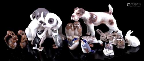 Royal Copenhagen porcelain sculptures