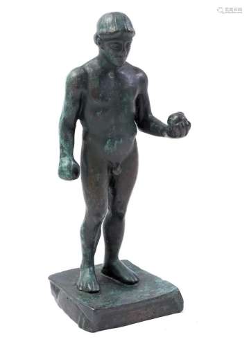 Bronze statue of a figure