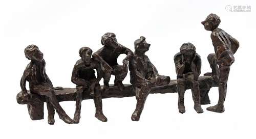 Bronze sculpture group