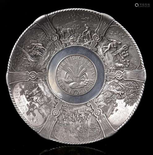 Pewter dish