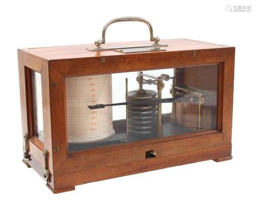 Barograph in walnut case