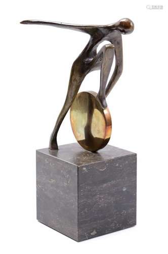 Bronze sculpture of a figure