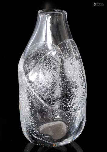 Unica glass vase, 35 cm high