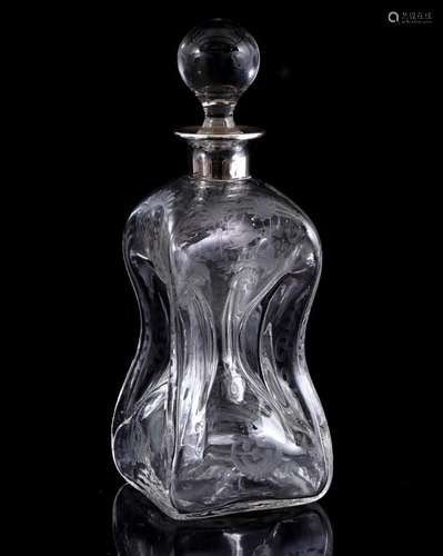 Glass squeeze bottle