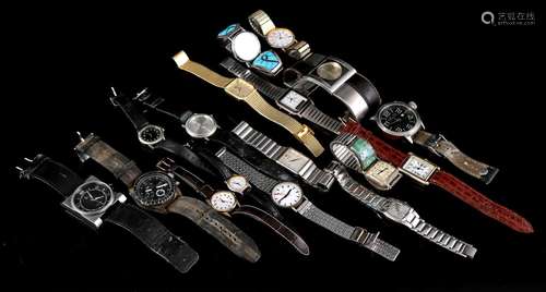 17 various wristwatches