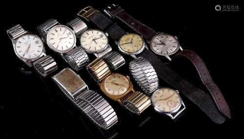 8 various wristwatches