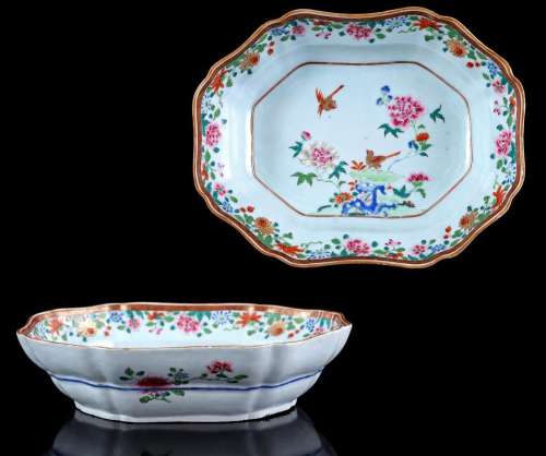 Porcelain Famille Rose dish Qianlong