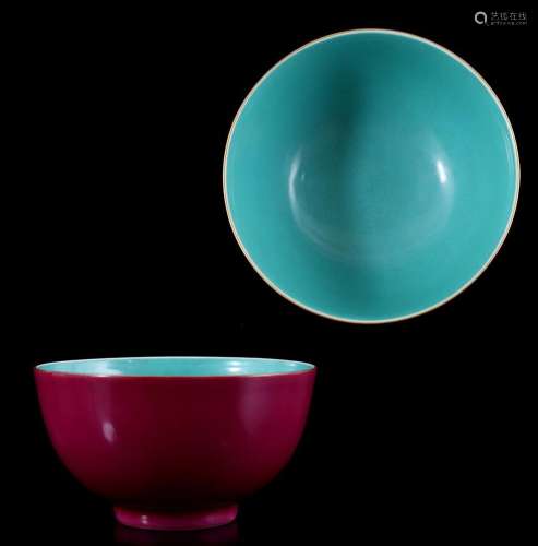 Porcelain \'ruby back\' bowl Yongzheng