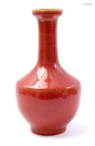 Porcelain sang de boeuf vase