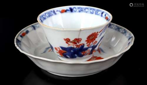 Porcelain Imari cup and saucer