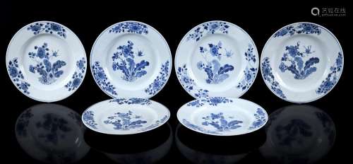 6 porcelain Qianlong dishes