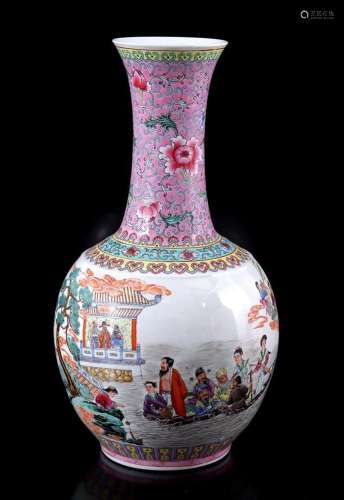 Porcelain Famille Rose vase