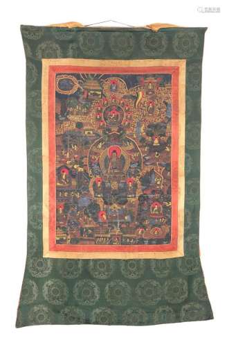 Old Tanka, Tibet, 126x74 cm