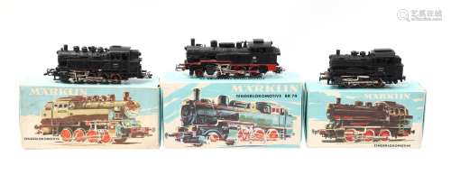 3 Märklin tender locomotives