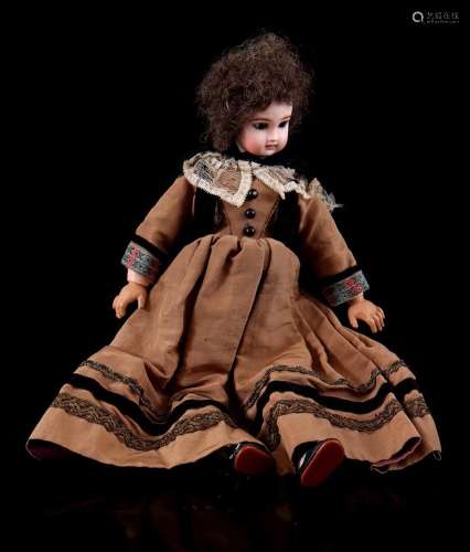 Doll with porcelain head