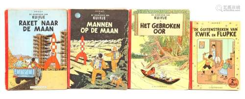 4 hardcover Dutch-language comic books