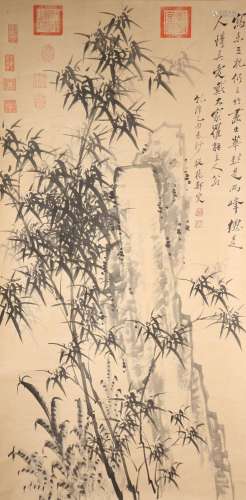 Un tableau de bambou peint par Zheng Banqiao