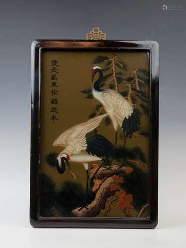 19th Century Chinese Reverse Glass Painting