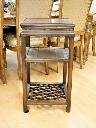 19th Century Chinese Asian Elm Side Table