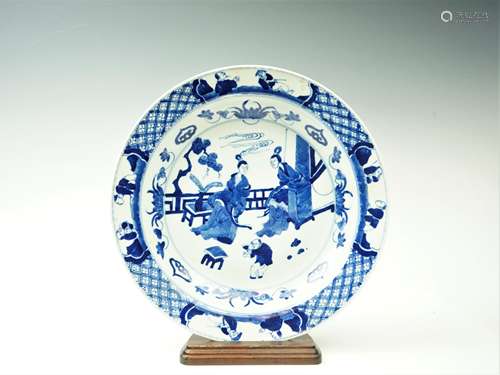 A Chinese blue and white porcelain 