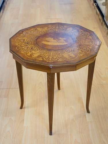 1960s Italian Burlwood Side Table