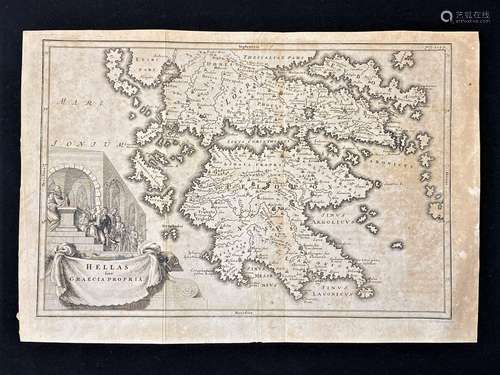 1701-1706,by Christoph Cellarius,Ancient Greek map