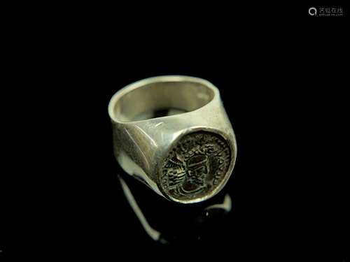 Kushanshah(Kushano-Sassanian)  Coin Silver Ring