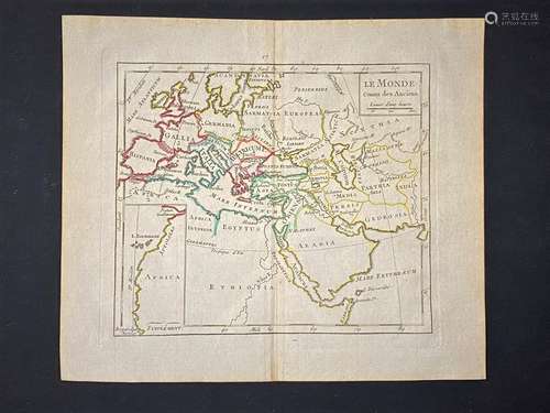 1810 Published,Ancient world Roman empire map