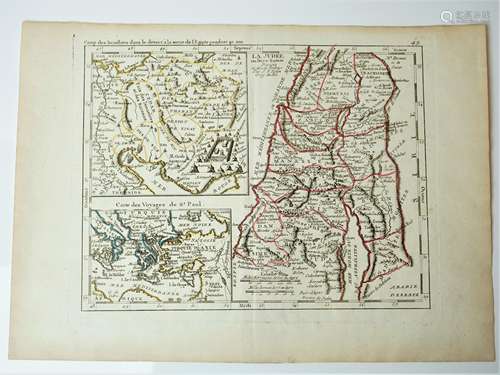 Antique Map 1780/1781 map by Jean Nolin