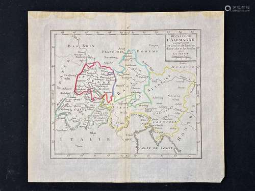 1810 Published,Ancient Austria,Bavaria,Switzerland map,by Au...