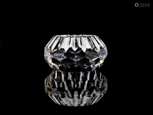 Waterford oval crystal paperweight