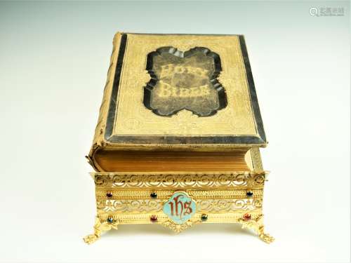 Tschiffely Family Bible – Published in 1870Lectern holder Bi...