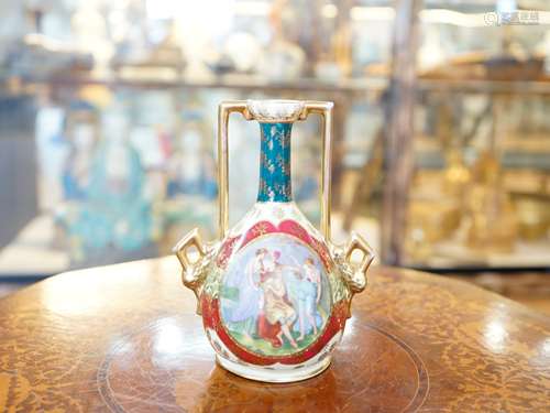 AUSTRIAN PORCELAIN CABINET URN VASE