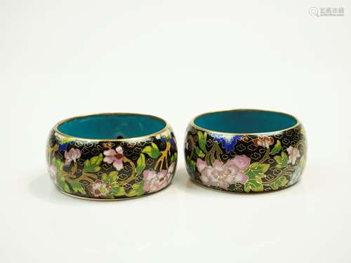 Enamel Chinese Export Statement Bracelets