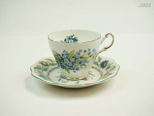 Regency England Bone China Tea Cup & Saucer