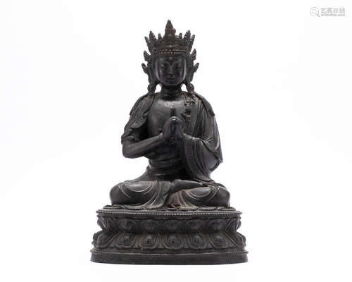 A bronze Vairocana Buddha, late Ming dynasty